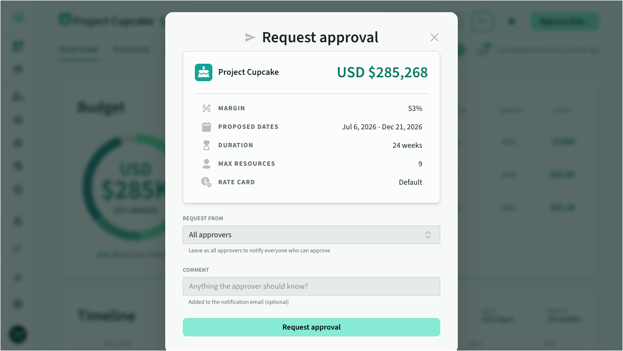 Deal approval workflows